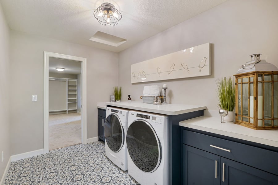 Laundry room in Zimmerman MN Custom Home