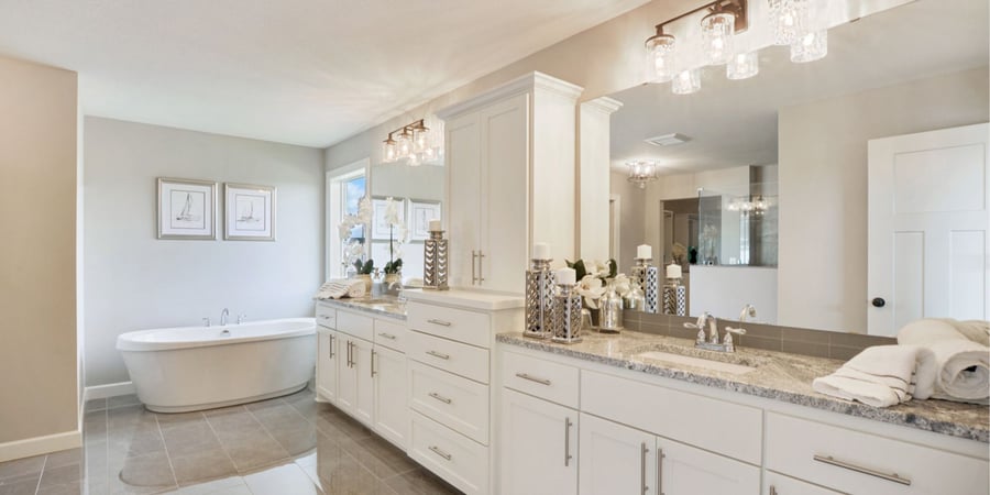 Luxury Master Bathroom in Blaine MN Custom Home