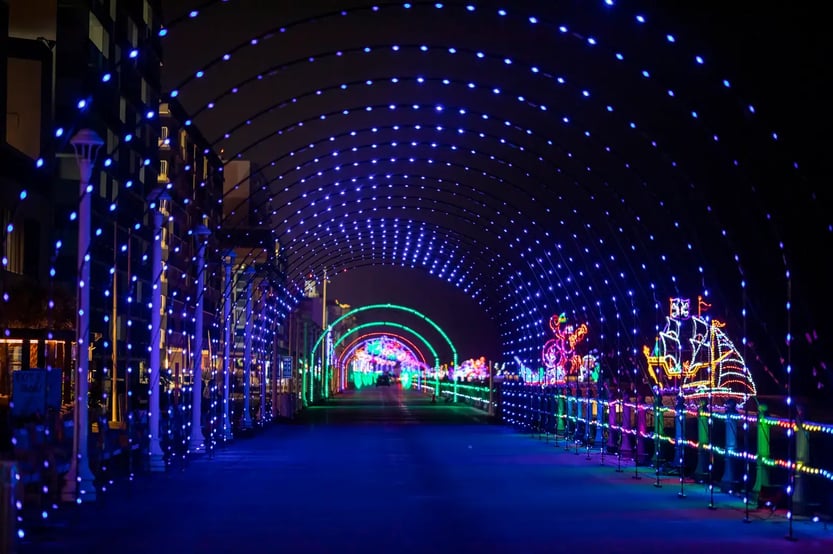 Virginia Beach, Virginia_Holiday Lights_HL Tunnel